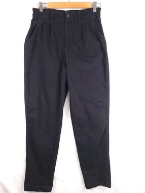 American Eagle Black Trouser Pants Pleated 6 Reg